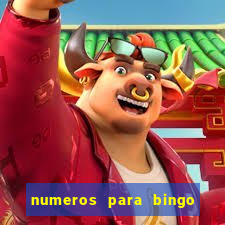 numeros para bingo de 1 a 90